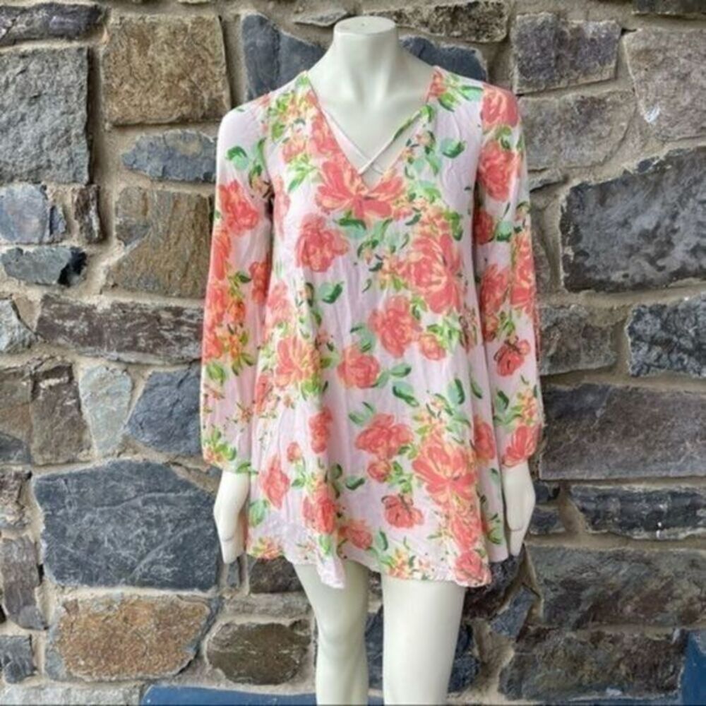 Lulu’s In High Spirits Floral Shift Dress size S